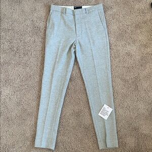 Gray Slim Fit Trousers